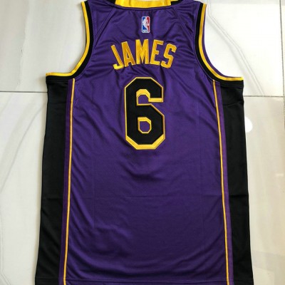 Maglia NBA 6 James Lakers 22-23 Autentico Viola