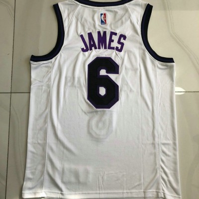 Maglia NBA 6 James Lakers 22-23 city Autentico Bianco XS-XXL