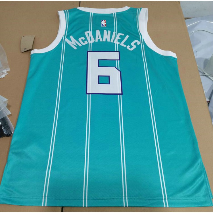 Maglia #6 Mcdaniels Hornets Blu Stampato