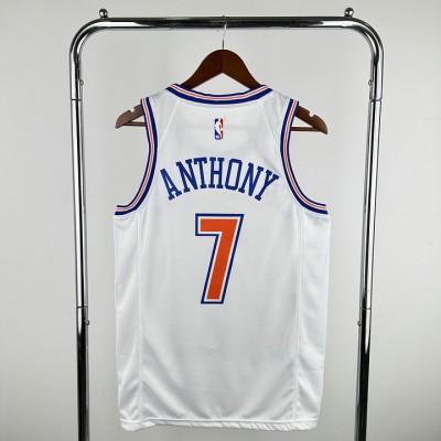 Maglia #7 Anthony Knicks 19-20 statement Bianco Stampato