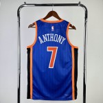 Maglia #7 Anthony Knicks 23-24 city Blu Stampato