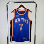 Maglia #7 Anthony Knicks 23-24 city Blu Stampato