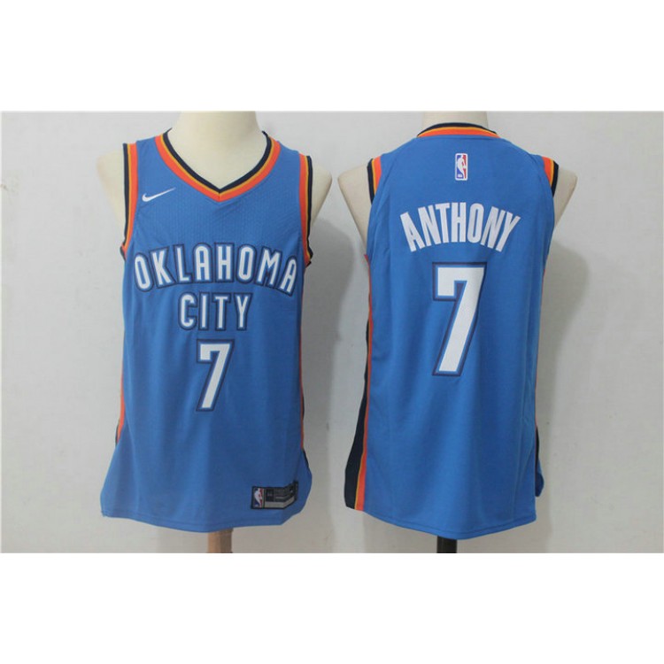 Maglia NBA 7 Anthony OKC Thunder 2017-18 Season Blu