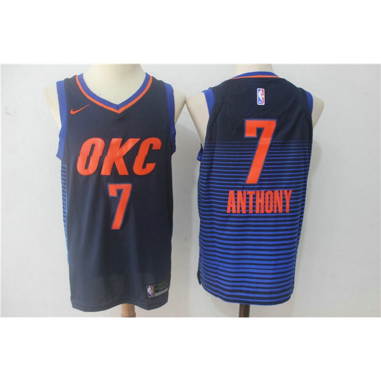 Maglia NBA 7 Anthony OKC Thunder 2017-18 Season Blu