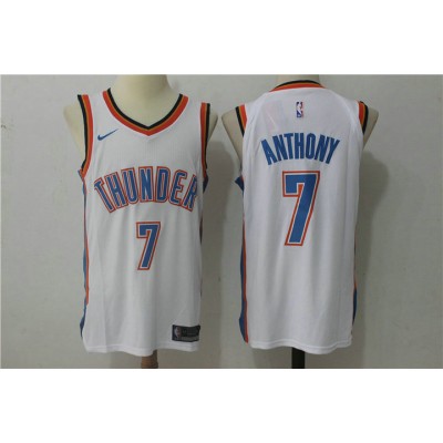 Maglia NBA 7 Anthony OKC Thunder 2017-18 Season Bianco