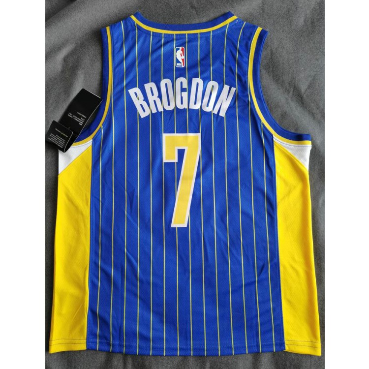 Maglia #7 Brogdon Indiana Pacers 2020-21 city Blu Stampato