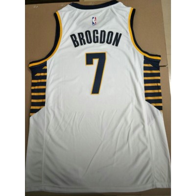 Maglia #7 Brogdon Pacers Bianco