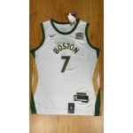 Maglia #7 Brown Boston Celtics 23-24 city Bianco Ricamato