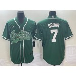 Maglia #7 Brown Boston Celtics baseball Verde