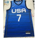 Maglia 7 Durant 2020 Olympic USA Team Blu