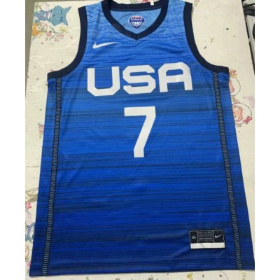 Maglia 7 Durant 2020 Olympic USA Team Blu