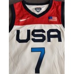 Maglia 7 Durant 2020 Olympic USA Team Bianco