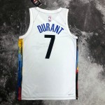 Maglia #7 Durant Brooklyn Nets 2022-23 city Bianco Stampato