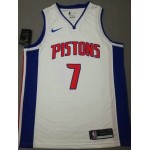 Maglia #7 Hayes Detroit Pistons Bianco Stampato