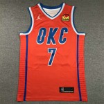 Maglia NBA 7 Holmgren OKC Thunder 2024-25 statement Arancione Ricamato