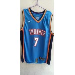 Maglia NBA 7 Holmgren OKC Thunder Blu Ricamato