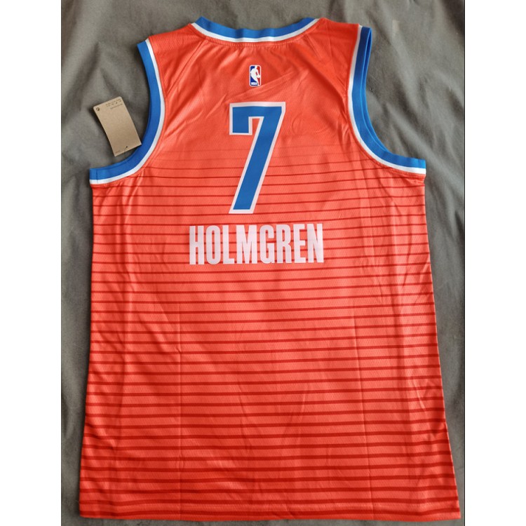 Maglia NBA 7 Holmgren OKC Thunder Arancione