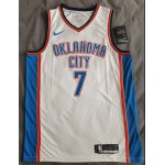 Maglia NBA 7 Holmgren OKC Thunder Bianco