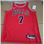 Maglia NBA 7 Kukoc Chicago Bulls Rosso Stampato