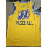 Maglia NBA 7 Paschall 19-20 Season Warriors Giallo Stampato