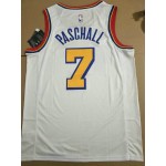 Maglia NBA 7 Paschall San Francisco Bianco Con sponor logo Stampato