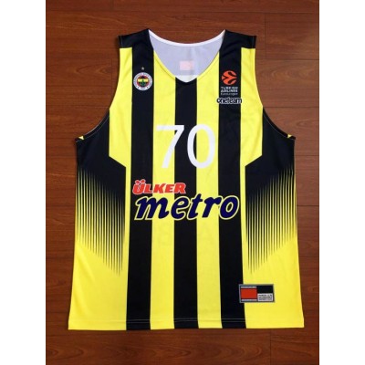 Maglia 70 Luigi Datome Fenerbahce Basketball Giallo Uomo