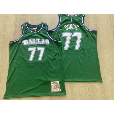 Maglia NBA 77 Doncic Mavericks 2018-19 AutenticoVerde