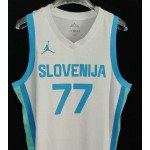 Maglia 77 Doncic Slovenia Limited Home Bianco Uomo