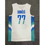 Maglia 77 Doncic slovenija 2023-24 Bianco Stampato