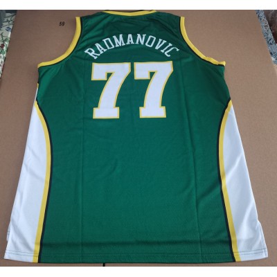 Maglia NBA 77 Radmanovic Seattle Supersonics Verde Stampato