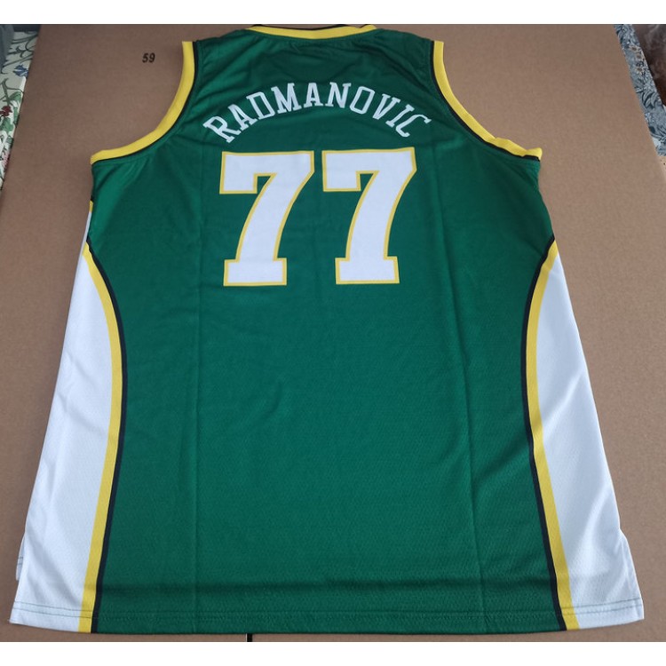 Maglia NBA 77 Radmanovic Seattle Supersonics Verde Stampato