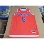 Maglia #8 Anunoby Knicks Arancione Stampa