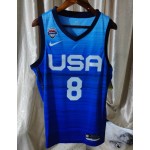 Maglia 8 Banchero 2023 USA Blu