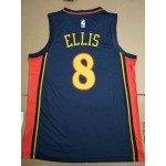 Maglia NBA 8 Ellis Warriors Retro Blu personnalis