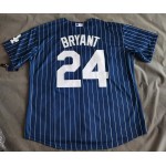 Maglia NBA 8 Front 24 back Bryant Dodgers baseball Blu stripe Bianco