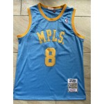 Maglia NBA 8 Kobe Bryant MPLS. Blu Ricamato