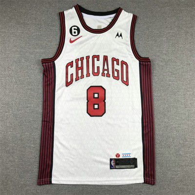 Maglia NBA 8 Lavine Bulls 22-23 city con Toppe Ricamato