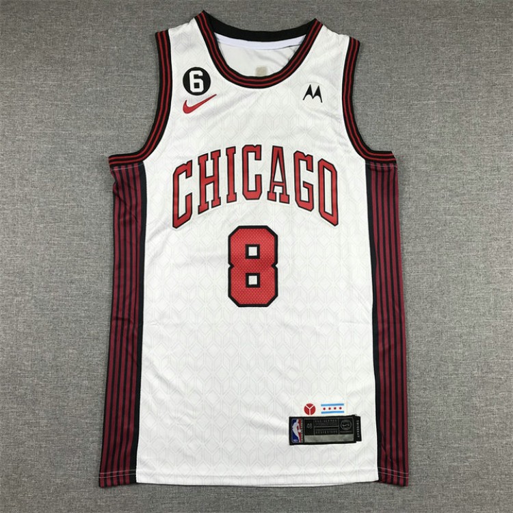 Maglia NBA 8 Lavine Bulls 22-23 city con Toppe Ricamato