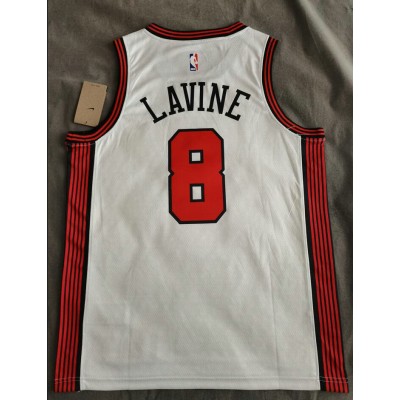 Maglia NBA 8 Lavine Bulls 22-23 city Bianco Stampato