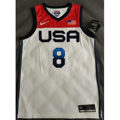 Maglia 8 Middleton 2020 Olympic USA Team Bianco