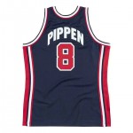 Maglia 8 Pippen 1992 USA Blu Navy Stampato