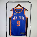 Maglia #9 Barrett Knicks 23-24 city Blu Stampato