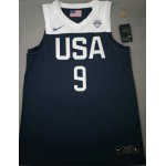 Maglia 9 Brown 2019 USA FIBA Basketball world cup Blu