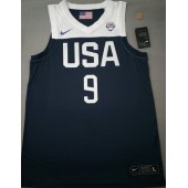 Maglia 9 Brown 2019 USA FIBA Basketball world cup Blu