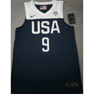 Maglia 9 Brown 2019 USA FIBA Basketball world cup Blu