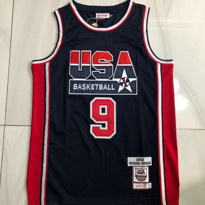 Maglia 9 Jordan USA 1992 authentic Blu Navy