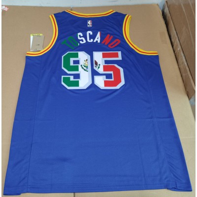 Maglia NBA 95 Toscano Warriors Mexico limited Blu