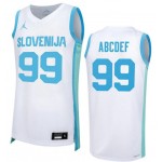 Maglia 99 ABCDEF Slovenia Limited Home Bianco Uomo