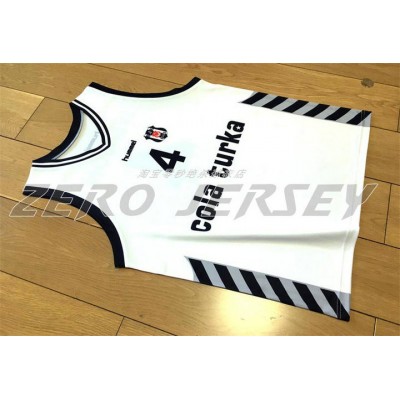 Maglia Allen Iverson 4 Besiktas Cola Turka Bianco College Basketball Uomo