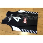 Maglia Allen Iverson 4 Besiktas Cola Turka Nero College Basketball Uomo